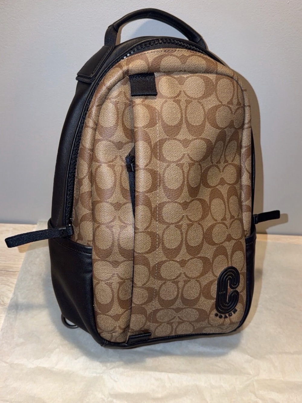 Coach Edge Pack 89909 Signature Canvas Leather Sling Crossbody Brand New
